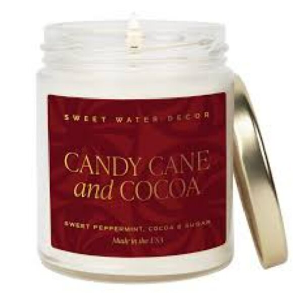 Candy Cane and Cocoa Soy Candle - Picture 2 of 2